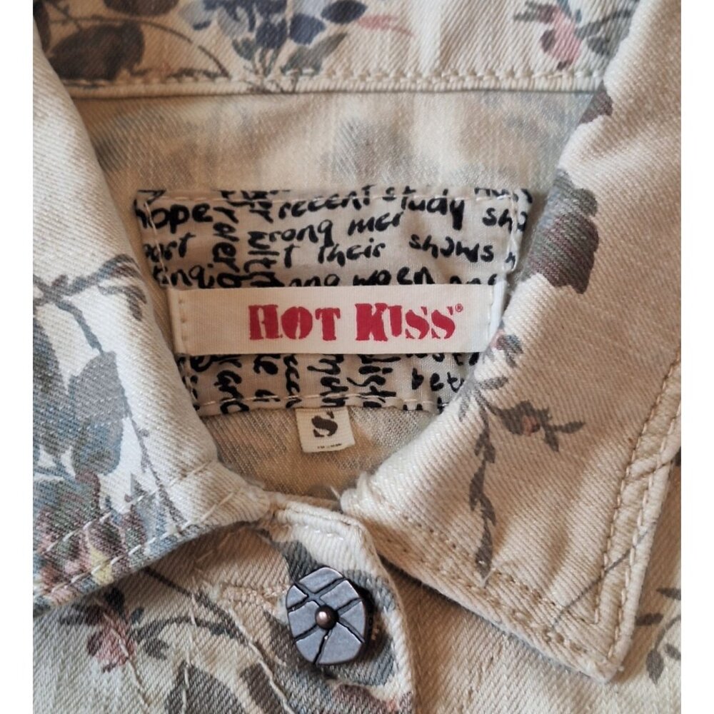 Vintage 90s Women's Hot Kiss Floral Jacket Sz Small - Picture 4 of 7
